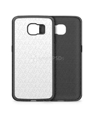 Samsung Galaxy S6 Edge 2d Rubber Flex Mobile Case Design Mockup 2015