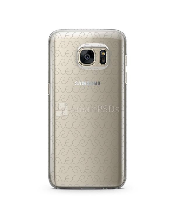 Samsung Galaxy S7- UV PC Clear Mobile Case Design Mockup 2016