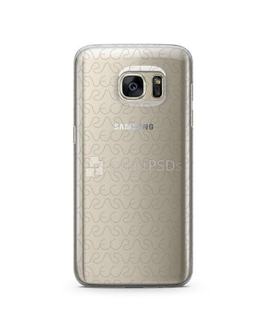 Samsung Galaxy S7- UV PC Clear Mobile Case Design Mockup 2016