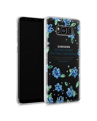 Samsung Galaxy S8 UV TPU Case with Frosted Edges Design Mockup 2017