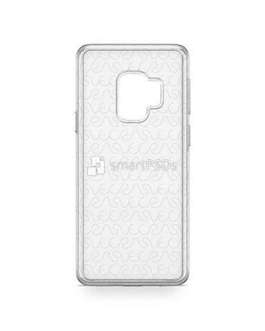 Samsung Galaxy S9 2d Flexi Clear Case Design Mockup 2018