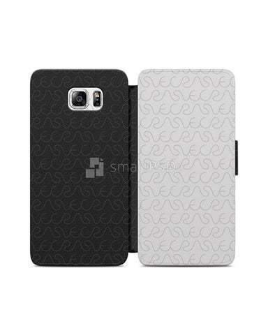 Samsung Galaxy Note 5 2d Wallet Mobile Case Design Mockup 2015