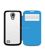 Samsung Galaxy S4 Mini PU Flip Mobile Case Design Mockup 2013