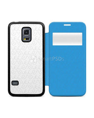 Samsung Galaxy S5 Mini PU Flip Mobile Case Design Mockup 2014