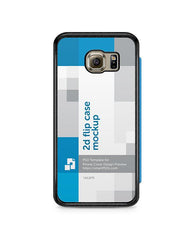 Samsung Galaxy S6 PU Flip Mobile Case Design Mockup 2015
