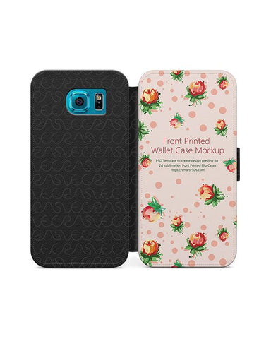 Samsung Galaxy  S6 Edge Front Print FlipCover Design Template