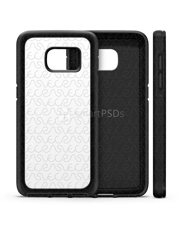 Samsung Galaxy S7 2d 2in1 Slim Mobile Case Design Mockup 2016