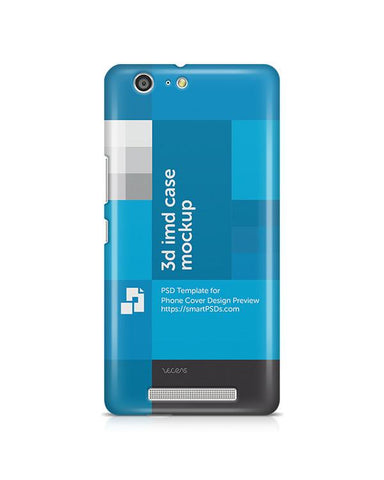 Gionee Marathon M5 3d IMD Mobile Case Design Mockup 2015