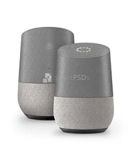 Google Home Audio Device Vinyl Skin Design Mockup