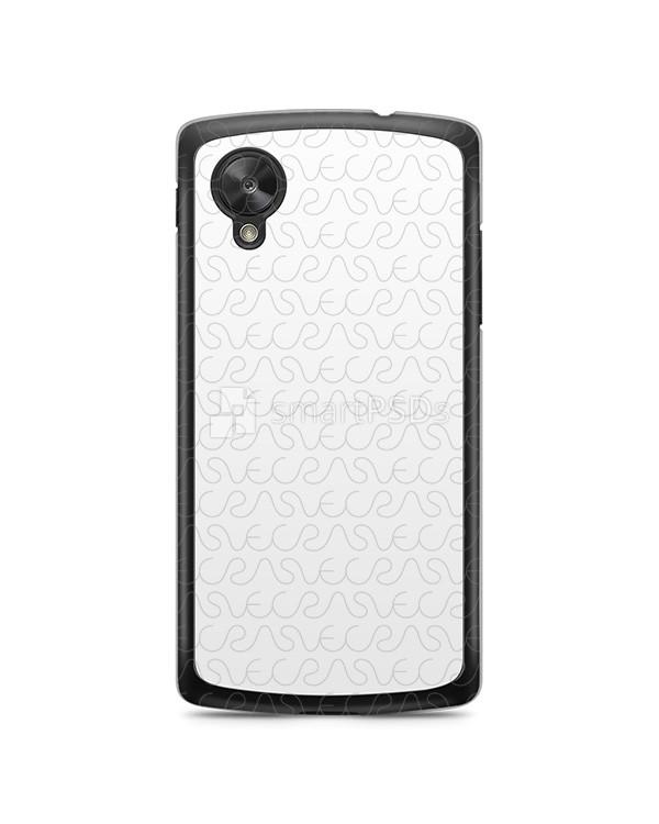 Google Nexus 5 2d Clear Mobile Case Design Mockup 2013