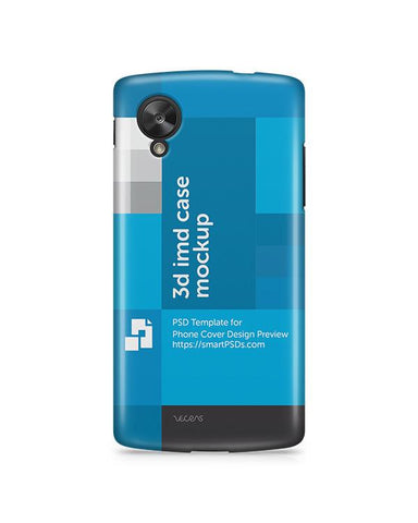 Google Nexus 5 3d IMD Mobile Case Design Mockup 2013