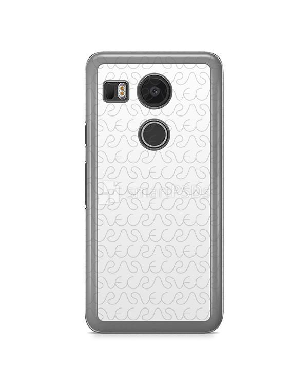 Google Nexus 5X 2d Clear Mobile Case Design Mockup 2015
