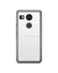 Google Nexus 5X 2d Clear Mobile Case Design Mockup 2015