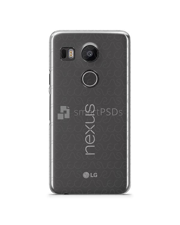 Google Nexus 5X- UV PC Clear Mobile Case Design Mockup 2015ect Printing