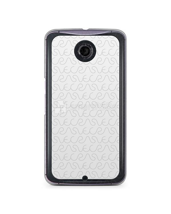 Google Nexus 6 2d Clear Mobile Case Design Mockup 2014