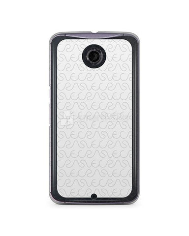 Google Nexus 6 2d Clear Mobile Case Design Mockup 2014