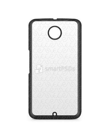 Google Nexus 6 2d IMD Colored Mobile Case Design Mockup 2014