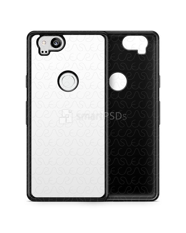 Google Pixel 2 2d RubberFlex Case Design Mockup 2017