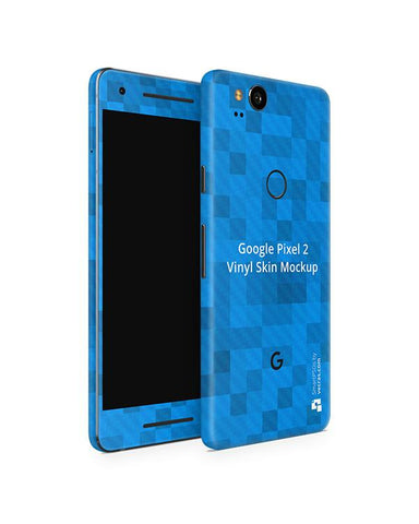 Google Pixel 2 Vinyl Skin Design Mockup 2017 (Front-Back Angled)