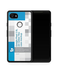 Google Pixel 2 XL 2d RubberFlex Case Design Mockup 2017