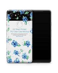 Google Pixel 2 XL UV TPU Clear Case Design Mockup 2017