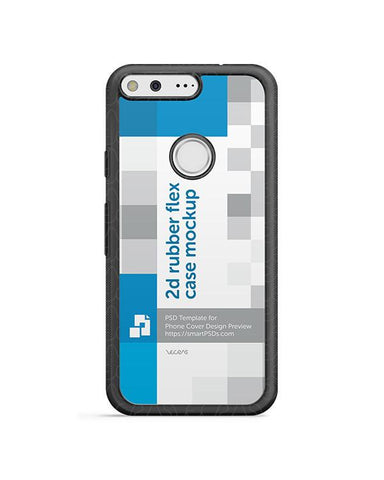 Google Pixel 2d Rubber Flex Mobile Case Design Mockup 2016