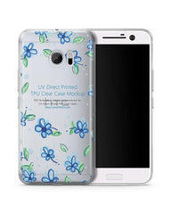 HTC 10 UV TPU Clear Mobile Case Design Mockup 2016