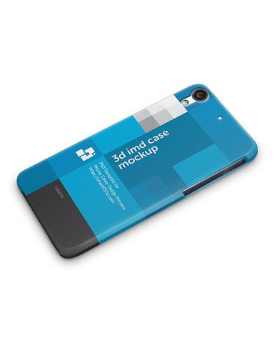 HTC Desire 626 3d IMD Phone Cover Design Template- Down view