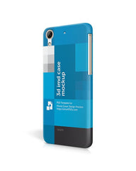 Desire 626 3d IMD Phone Cover Design Template- Left view