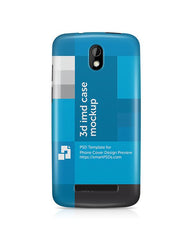 HTC Desire 500 3d IMD Mobile Case Design Mockup 2013