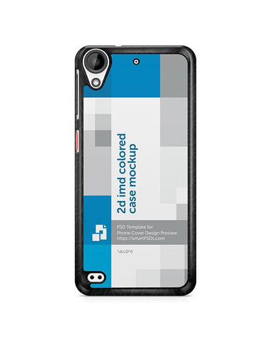 HTC Desire 530 2d IMD Colored Mobile Case Design Mockup 2016