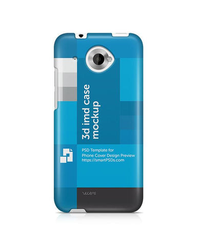 HTC Desire 601 3d IMD Mobile Case Design Mockup 2013
