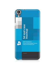 HTC Desire 820 3d IMD Mobile Case Design Mockup 2014