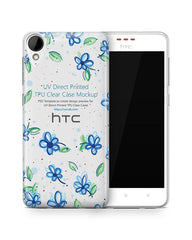 HTC Desire 825 UV TPU Clear Case Mockup