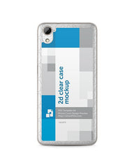 HTC Desire 826 2d Clear Mobile Case Design Mockup 2015