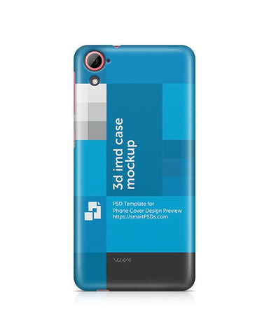 HTC Desire 826 3d IMD Mobile Case Design Mockup 2015