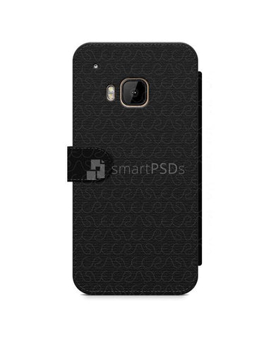 HTC One M9 2d Wallet Mobile Case Design Mockup 2015