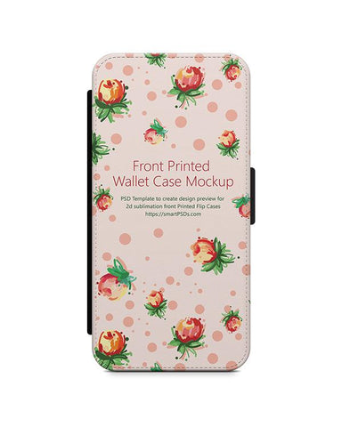 HTC One M9 2d Wallet Mobile Case Design Mockup 2015