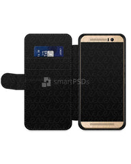 HTC One M9 2d Wallet Mobile Case Design Mockup 2015