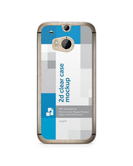 HTC ONE M8 2d Clear Mobile Case Design Mockup 2014