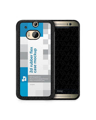 HTC ONE M8 2d Rubber Flex Mobile Case Design Mockup 2014