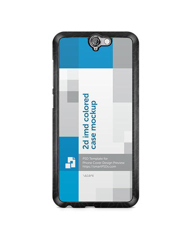 HTC One A9 2d IMD Colored Mobile Case Design Mockup 2015