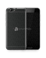 HTC A9s UV TPU Clear Case Design Mockup