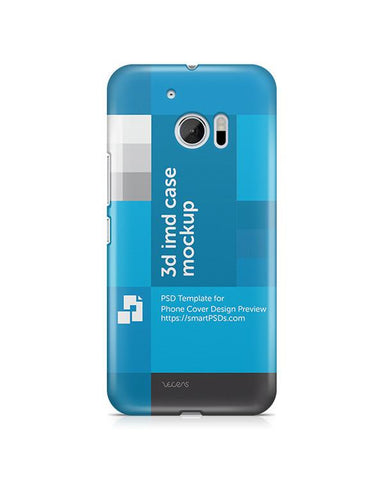 HTC 10 3d IMD Mobile Case Design Mockup 2016