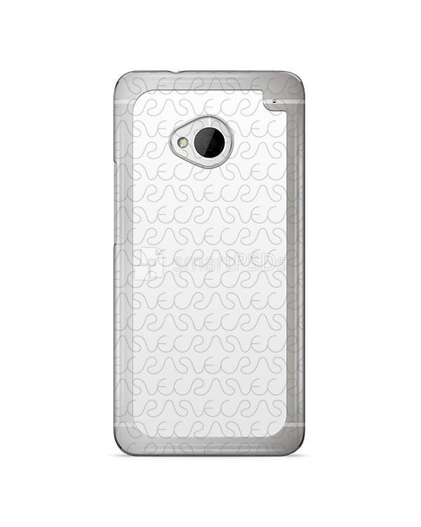 HTC One M7 2d Clear Mobile Case Design Mockup 2013