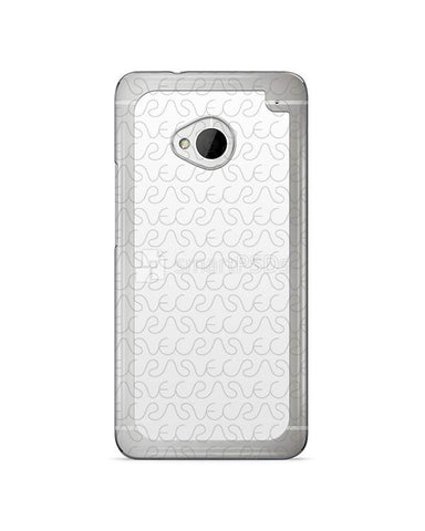 HTC One M7 2d Clear Mobile Case Design Mockup 2013