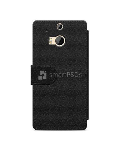 HTC One M8 2d Wallet Mobile Case Design Mockup 2014