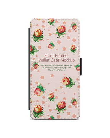 HTC One M8 2d Wallet Mobile Case Design Mockup 2014