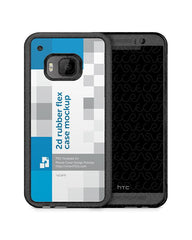 HTC One M9 2d Rubber Flex Mobile Case Design Mockup 2015