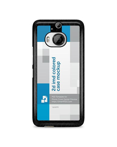 HTC One M9 Plus 2d IMD Colored Mobile Case Design Mockup 2015